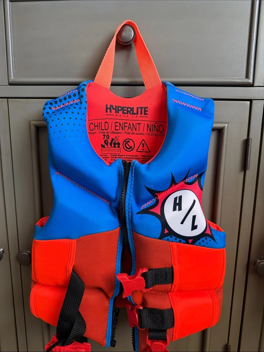 Hyperlite Kids' Blue & Orange Life Vest